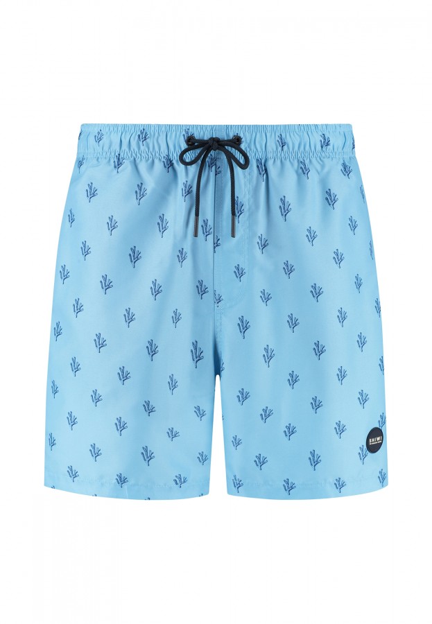 Afbeelding van 1525107456 6713 Blue Sky Sketched Coral  Swim Short -  Shiwi
